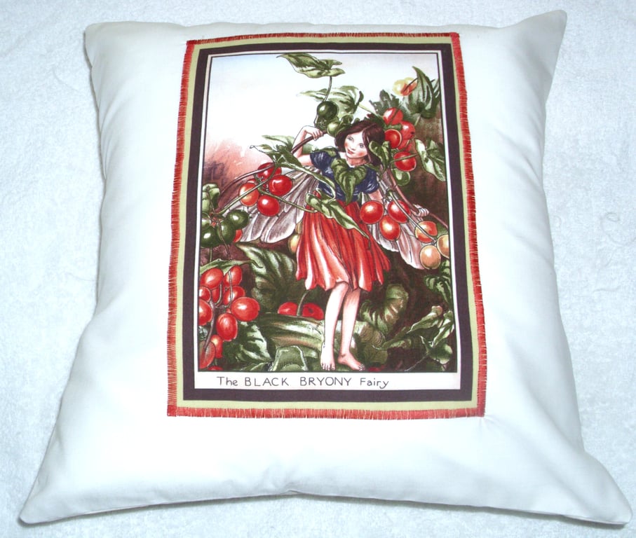 The Black Briony Fairy cushion
