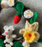 Wreath Decoration - White Mouse in Spring and Summer design - Image 3