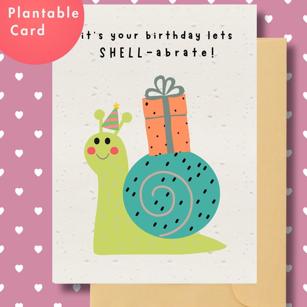 Plantable Children's Birthday Card With Activity Sheet