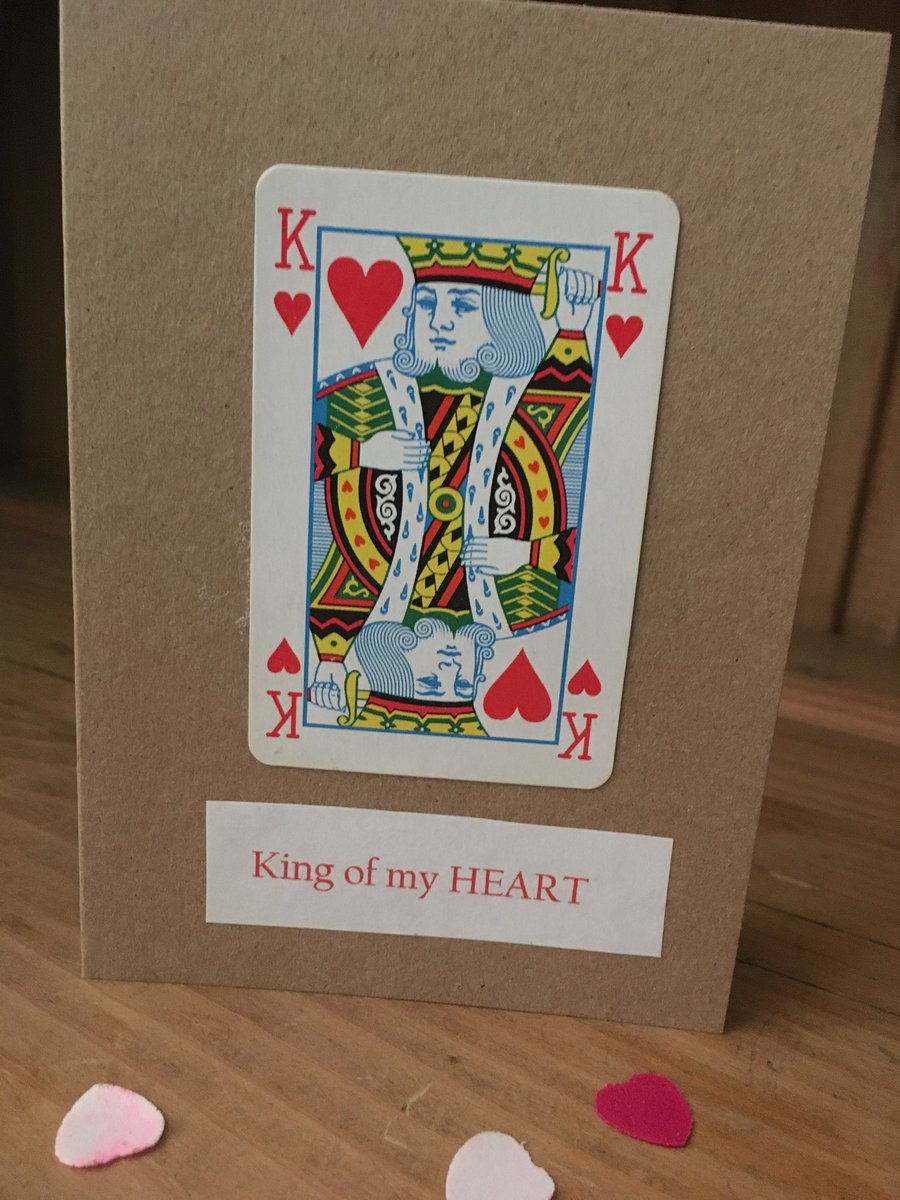 King of My Hearts Valentines Day Card - Valentines Day Card - Valentines