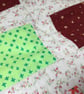 Patchwork Cot quilt. Hopscotch design. Cotton and soft bamboo. - Image 3