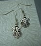 Silver tone Angel charm Earrings - Image 1
