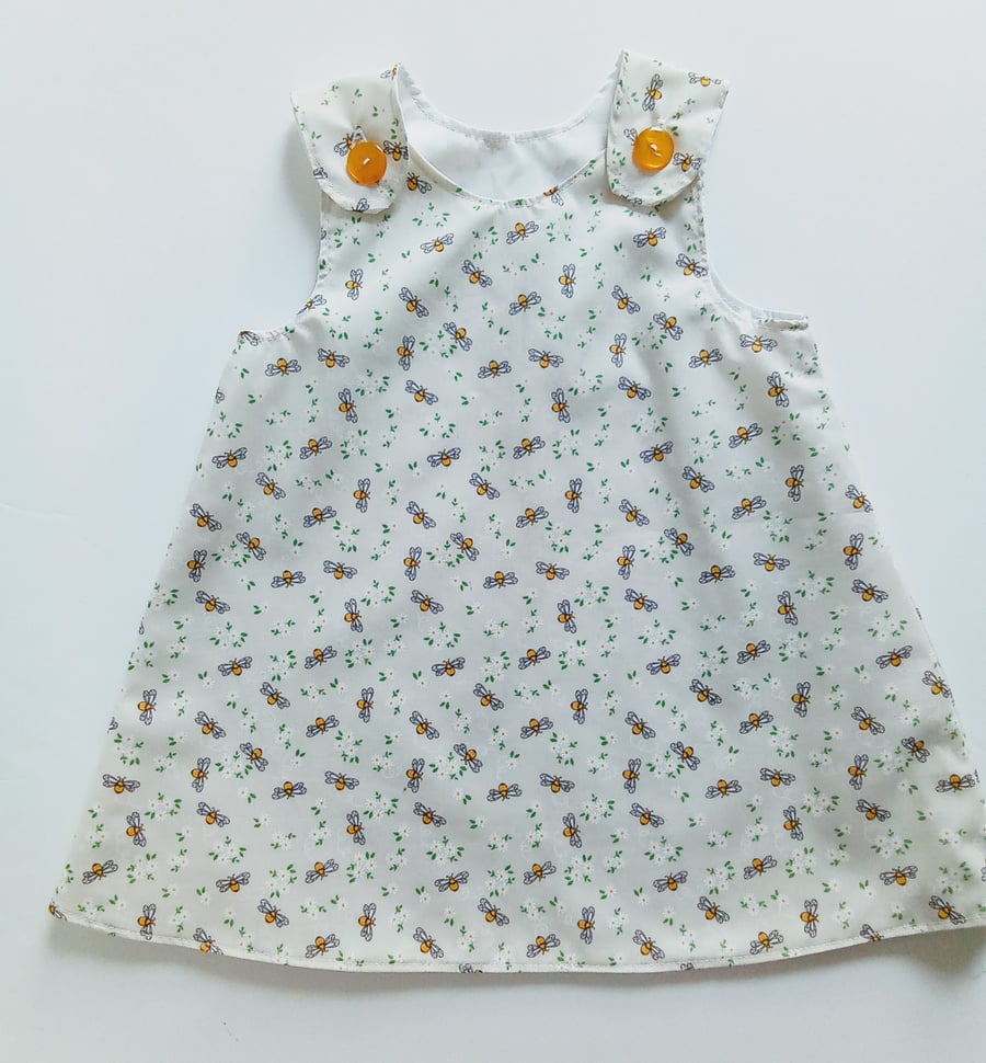 18-24 months, dress, Bees, Daisies, A Line dress, summer dress