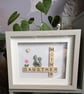 Mother and daughter pebble art, Scrabble words, mother's day