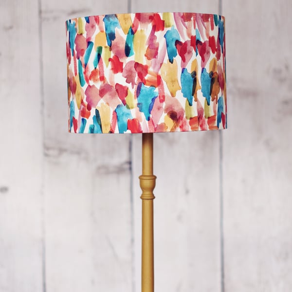 30cm Artist studio Lampshade, Rainbow lampshade, Red lamp shade