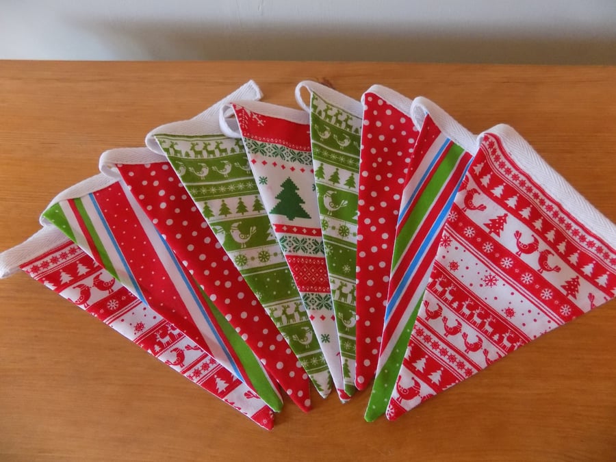 Nordic Scandinavian Scandi Style Christmas Bunting Garland Flags 1-3 m