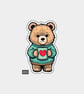 Funny Vinyl Sticker For Adults - Cute Teddy Bear