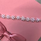 Daisy chain bracelet with ethiopian opal chips