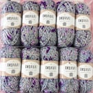 Dejavu Blue Purple Cream Multicoloured Yarn Bundle Approx 1000g Knitting Crochet