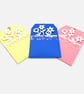 Set of 3 Blue Pink & Yellow Floral Birthday Gift Tags with Card Inserts - Image 6