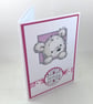 Pink cute bear birthday card - Image 6