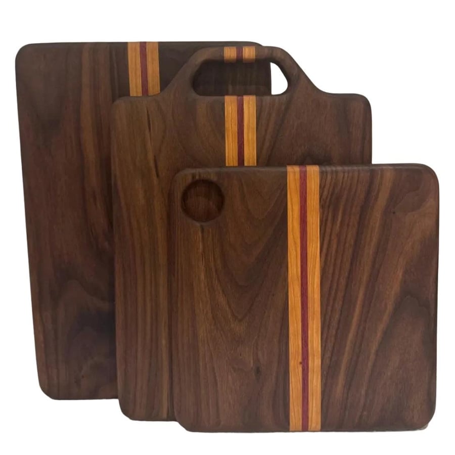 Serving Boards - Walnut, Cherry and Purple Heart