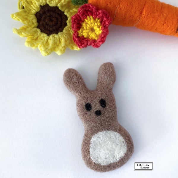 SOLD Needle felted Easter Bunny, mascot, photo prop by Lily Lily Handmade 