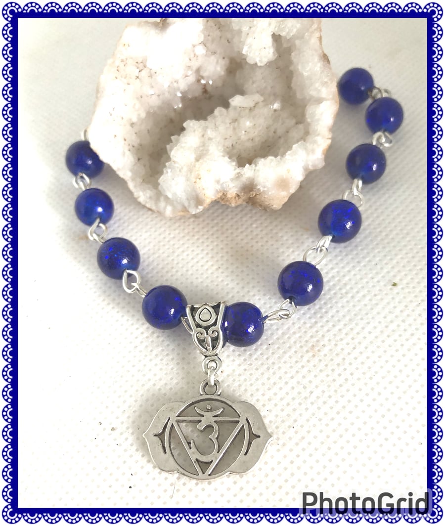 OOAK Third eye chakra bracelet