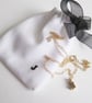 J - mini 14k gold vermeil initial cable necklace (16")