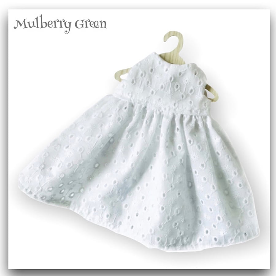 Pure White Broderie Anglais Dress