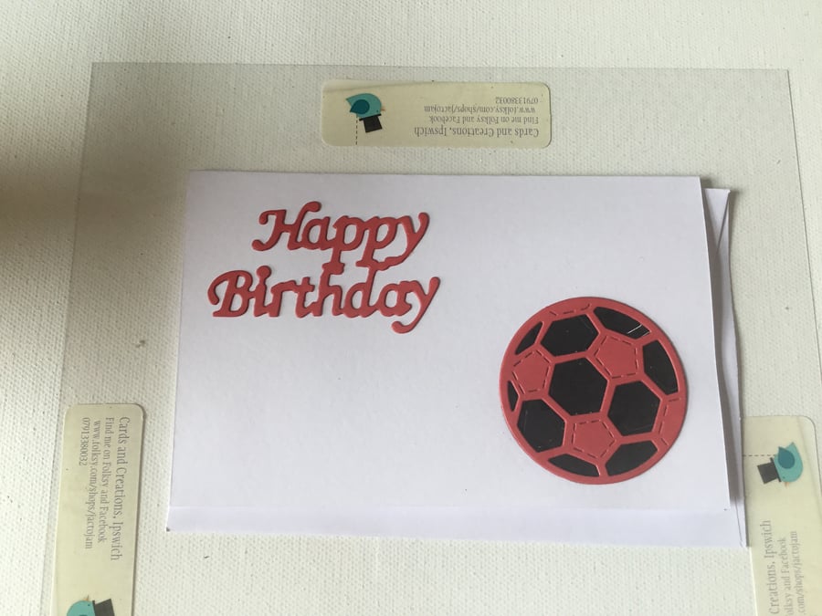  Birthday card. Card for football lover. Football card. 23006
