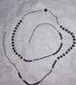 Seker Black Wood and Onyx Crystal African Waist or Belly Beads - Image 1