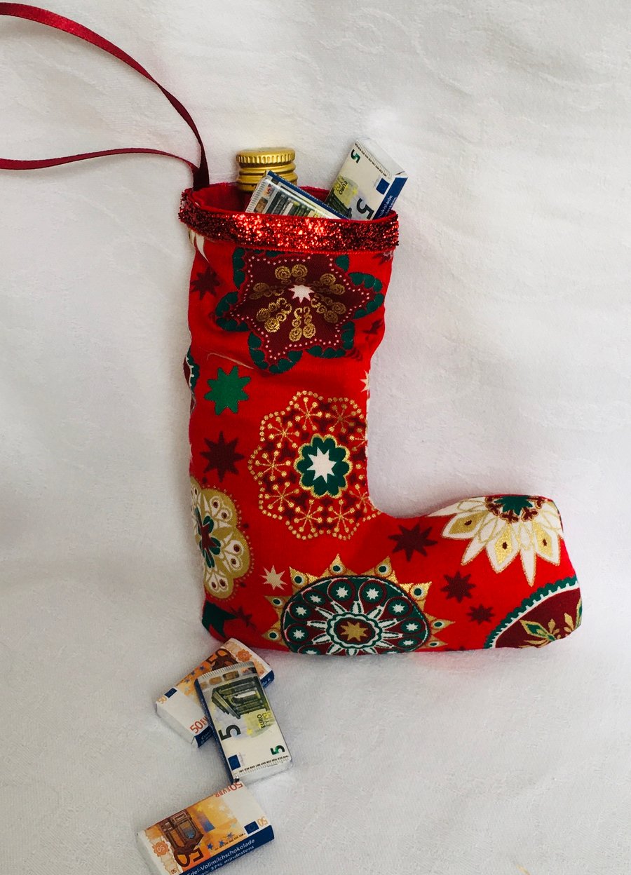 Small Christmas Stocking, Christmas Stocking, Tree Decoration, Gift Ideas.