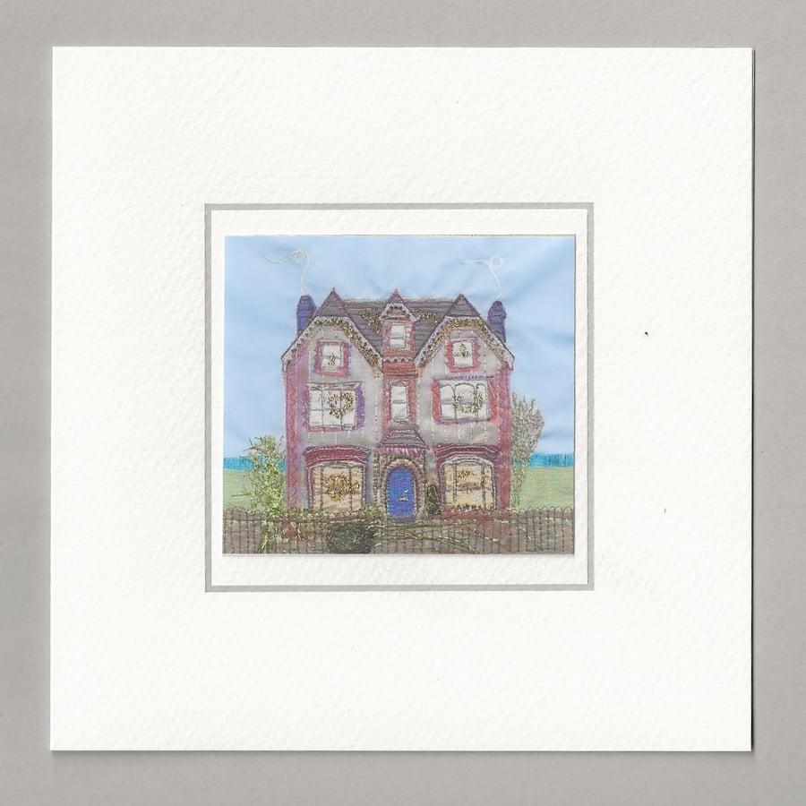 Three story town house card
