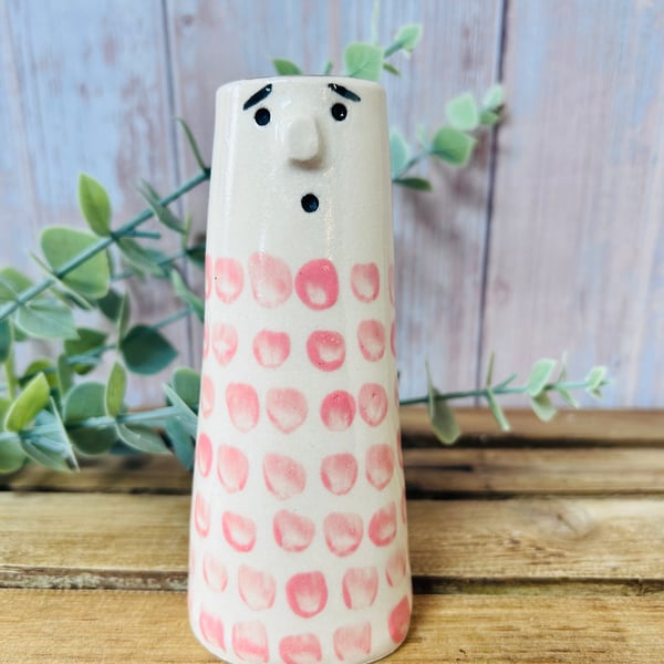 SALE Pink People Vase 