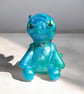 Aqua Hexling Voodoo Doll — Opal Shimmer Resin Fetish