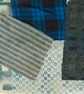 Upcycled slow stitching kit includes fabric, buttons, thread, lace, ribbon - Image 7