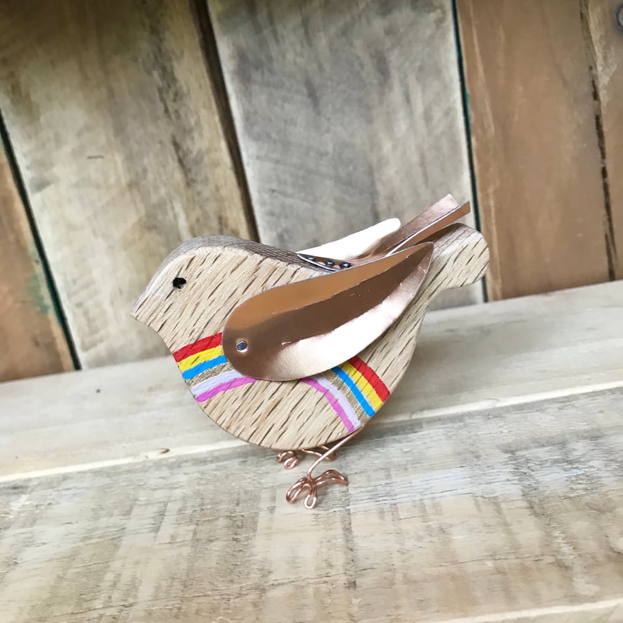 Handmade Rainbow Bird Gift