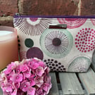 Abstract Mauve Circles Zip Pouch
