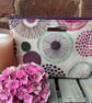 Abstract Mauve Circles Zip Pouch