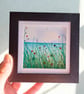 Sea Glass Poppy Coastal Art, Original Beach Watercolour, One-of-a-Kind Handmade - Image 3