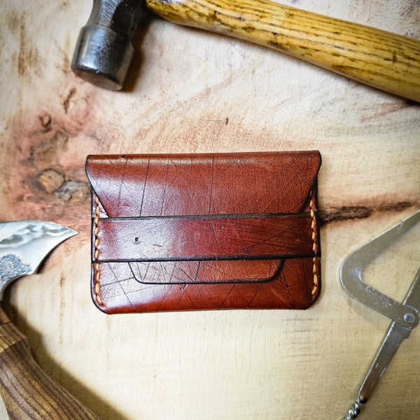 Handmade Leather Flip Wallet- ‘Ecbatana’. 