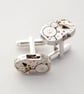 Cufflinks Steampunk Watch Mechanism Rectangular Cuff Links Gift For Men - Image 4