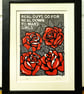 Outkast - Roses Original Lino Print