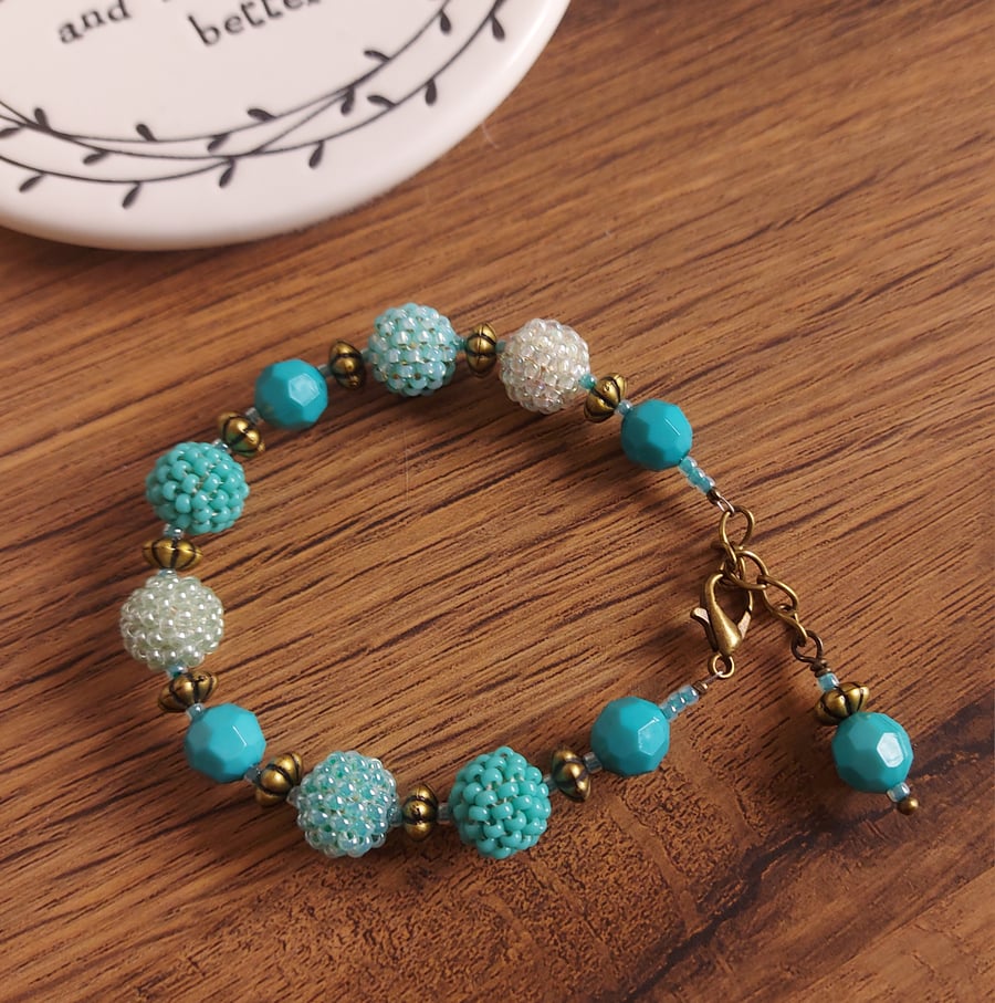 Beaded Bead Bracelet