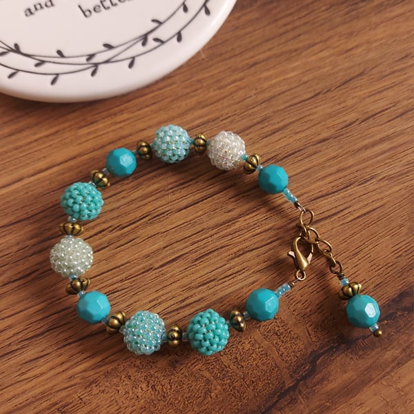 Beaded Bead Bracelet