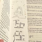 Celestial Bookmark Handmade with Gold Moon, Stars and Sun