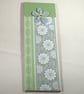 Lined notepad  - green floral - Image 1