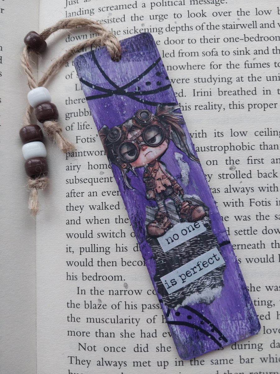 No one is perfect Wooden Bookmark