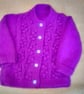 Cherry Pattern Baby's Cardigan, Baby Shower Gift, Christening Gift - Image 10
