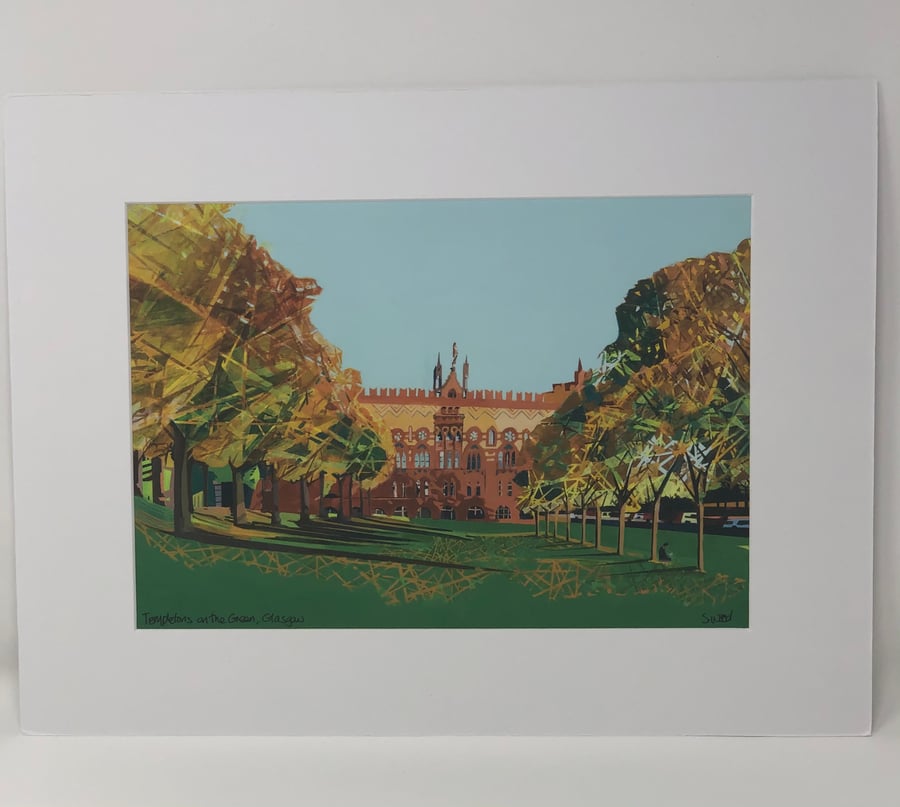 Templetons on the Green Giclee print