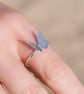 Butterfly Ring, Dancing Butterfly ring, handmade silver ring - Image 4