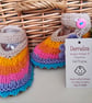Designer Baby Girl's Multicoloured Flower Hand Knitted Shoes  3-6 months size - Image 4