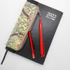 Mini pencil case to attach to a diary journal or notebook