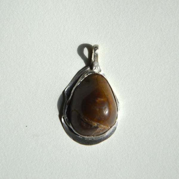 Agate like Sterling silver pendant