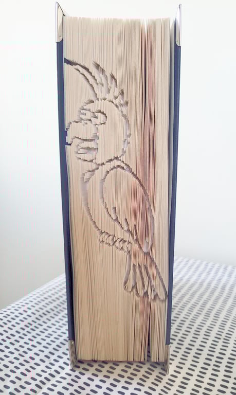 Cockatoo CUT & FOLD Book Folding Pattern - EMAILED PDF PATTERN