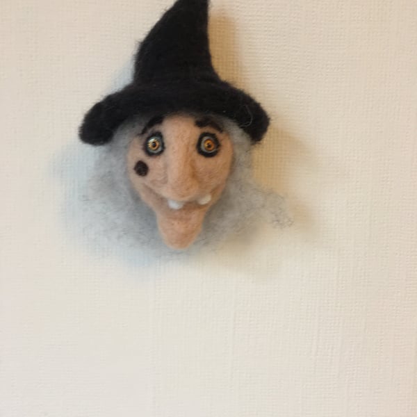 witch head hanging bauble Perfectly imperfect