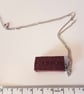 Retro Mini Bourbon Biscuit necklace OR keyring - handmade, unique, gift, cute - Image 4