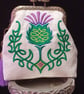 Celtic Knot Thistle Coin Purse 