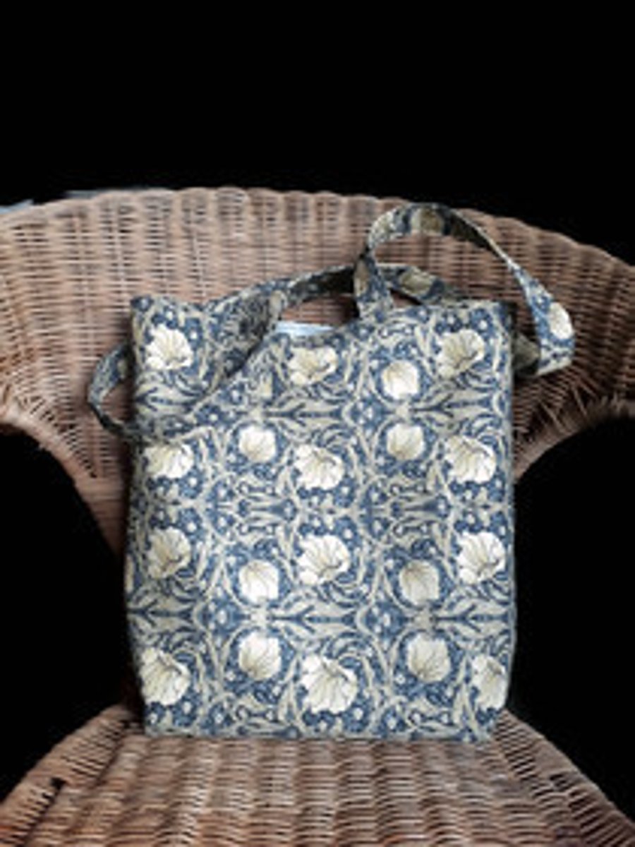Tote bag, Shopping bag, Everyday bag, William Morris Print